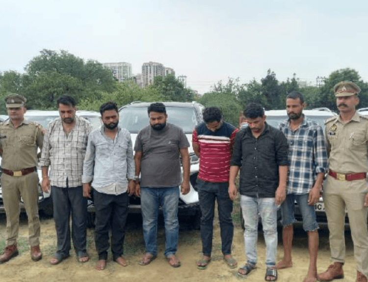 6 चोरों के गिरोह ने 200 लग्जरी कारें चुराई नोएडा पुलिस ने पकड़ा